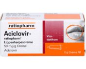 Aciclovir ratiopharm Lippenherpes 2 g Aciclovir ratiopharm Lippenherpes 2 g