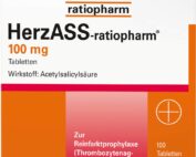 Herz ASS ratiopharm 100 mg 100 St Herz ASS ratiopharm 100 mg 100 St