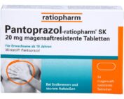 Pantoprazol ratiopharm sk 20 mg 14 St Pantoprazol ratiopharm sk 20 mg 14 St
