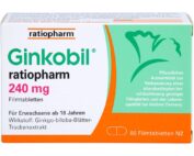 Ginkobil 240 mg ratiopharm 60 St Ginkobil 240 mg ratiopharm 60 St