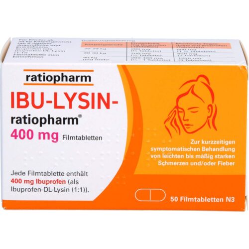 Ibu-Lysin ratiopharm 400 mg 50 St